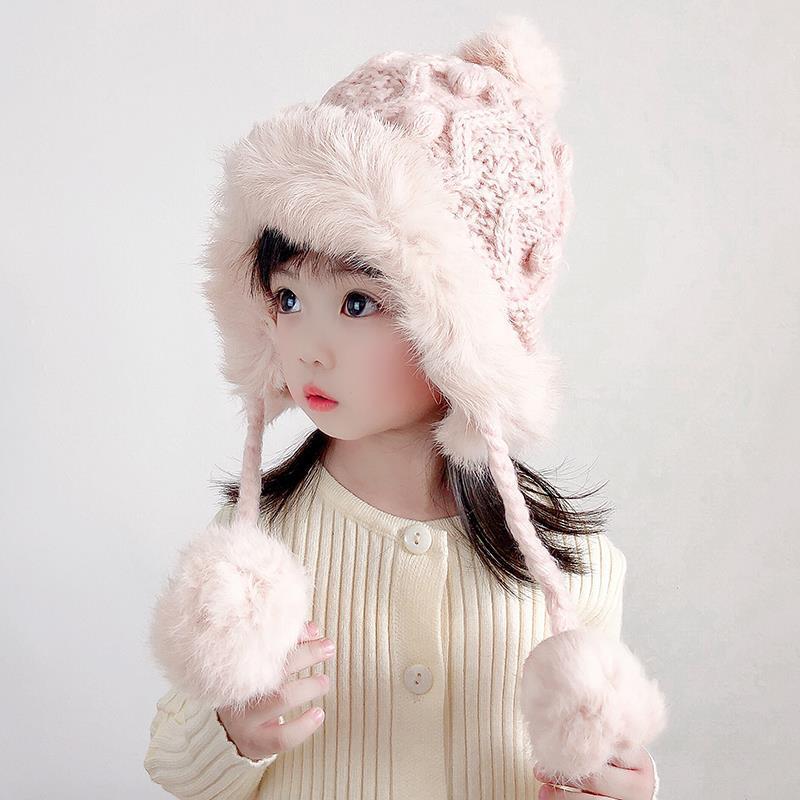 Winter Knitted Ear Protection Wool Hat Parent-child Style